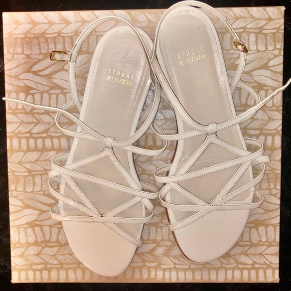 Stuart Weitzman Shoes - Stuart Weitzman White Sandals